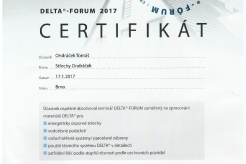 Certifikát Delta 2017